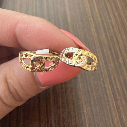 Gold women's earrings 14K like new, 1.57g