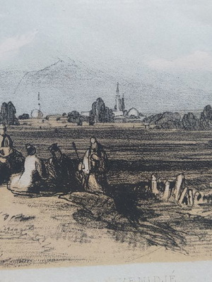 Χρωμολιθογραφία Edward Lear μεταχειρισμένη, Γιαννιτσά Μακεδονία