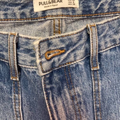 Pull&Bear women's wide leg cargo jeans size M like new