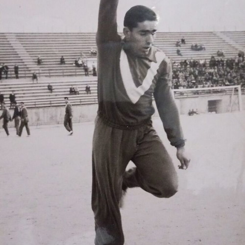 Olympiacos player photos used, set of 6 vintage pictures