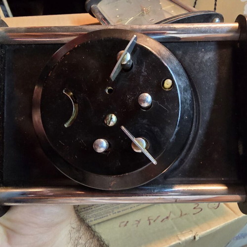 Diamond Shanghai China vintage mechanical table clocks set of 2