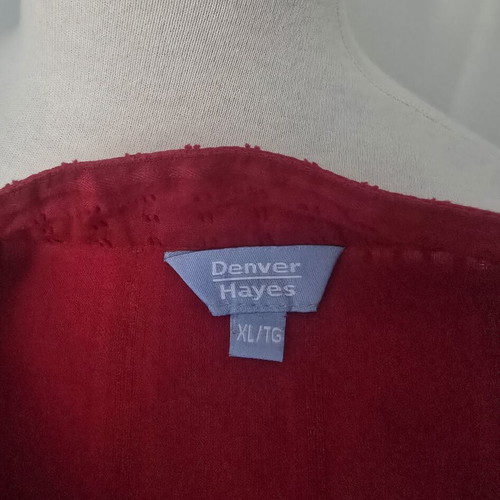 Women's shirt used, red, 100% cotton, size XL