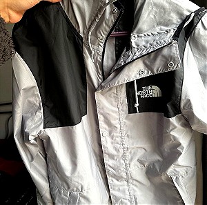 The North Face Seasonal Mountain water repellent jacket in grey and black