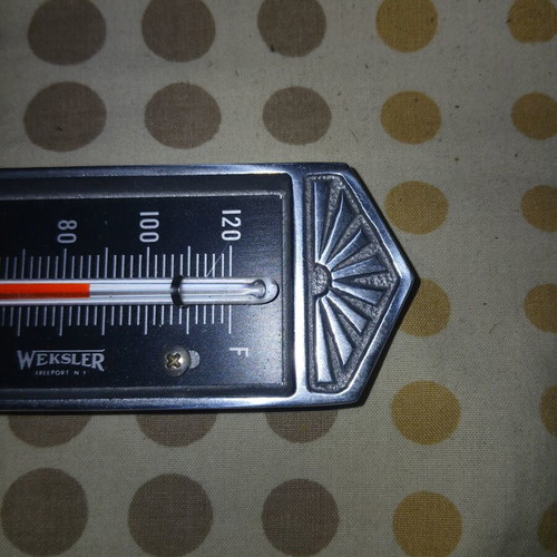 Weksler professional industrial thermometer from America used, vintage
