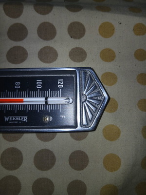 Weksler professional industrial thermometer from America used, vintage