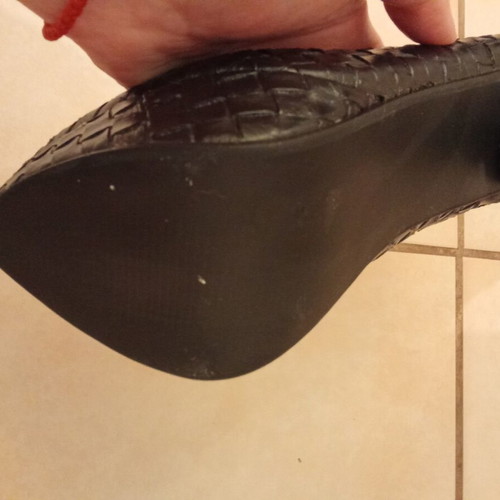 Jennika leather high heels black like new, size 39