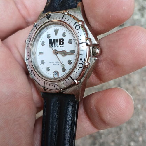 Men in Black MIB watch used, black and silver