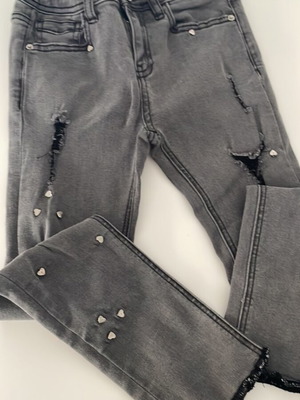 Funky Buddha jeans for girls like new, grey, size 128 cm
