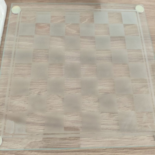 Johnie Walker glass chess set like new