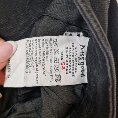 Jeans new with rhinestones Positivo plus size 6XL black