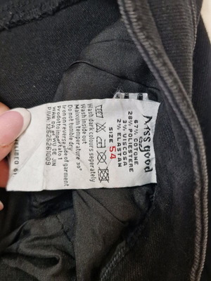 Jeans new with rhinestones Positivo plus size 6XL black