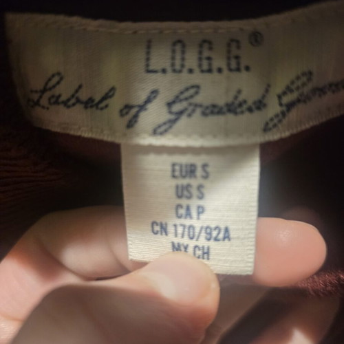 H&M L.O.G.G. summer jacket for men, size S, red