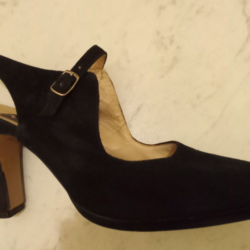 Shoes 37 black genuine leather pumps like new