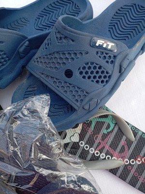 Flip-flops new, multicolor set with gift pair