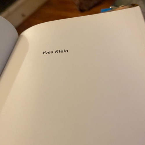 Yves Klein coffee table book like new