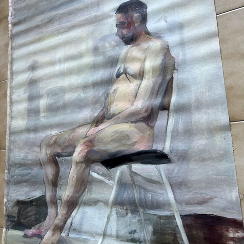 Study of a Model Oil Painting New 126x83 cm