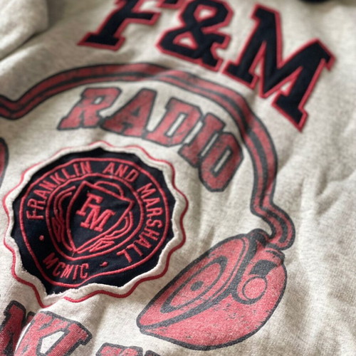 Franklin & Marshall sweatshirt size S used, gray with hood and pockets