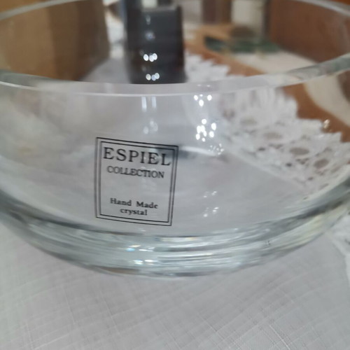 Espiel Collection Hand Made Crystal Vases Set of 2 Like New