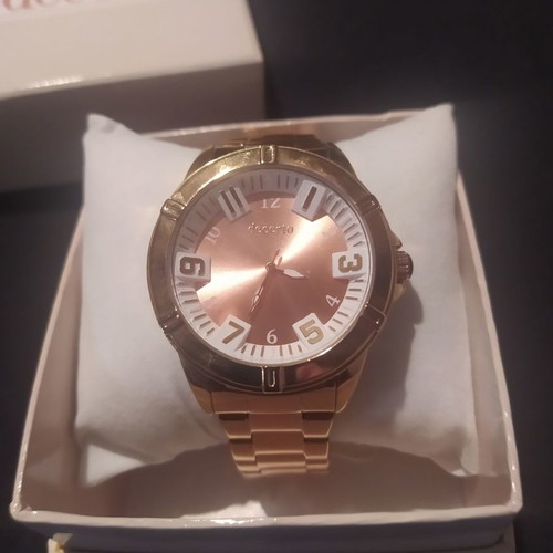 Decerto wristwatch new, women's, gold-pink tone