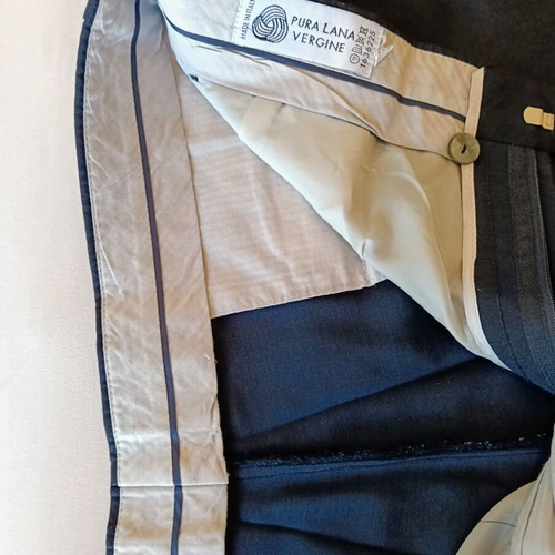 Carlo Casalini men's suit dark blue used size 50 Large