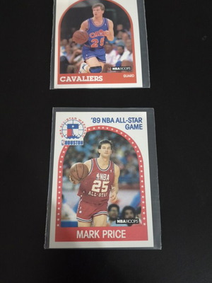 Mark Price 1989 NBA Hoops cards like new, pair