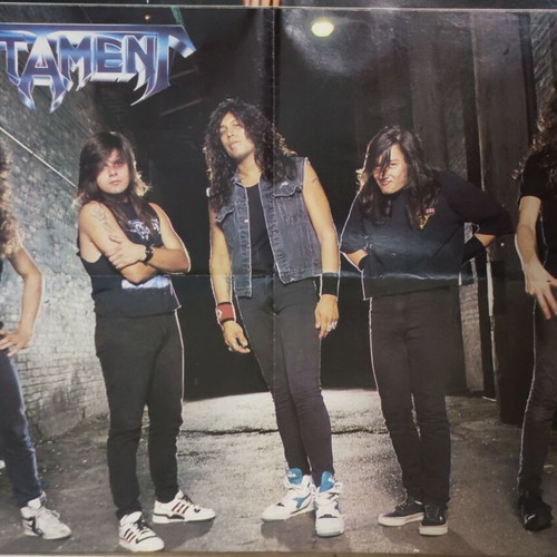 Accept Onslaught Testament double-sided poster used from Metal Hammer