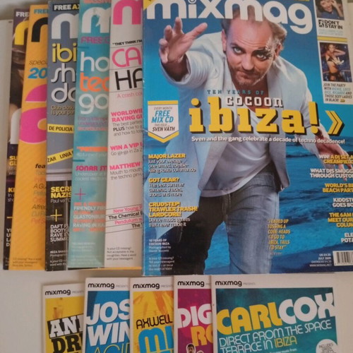 Mixmag magazines like new, pack of 6 issues