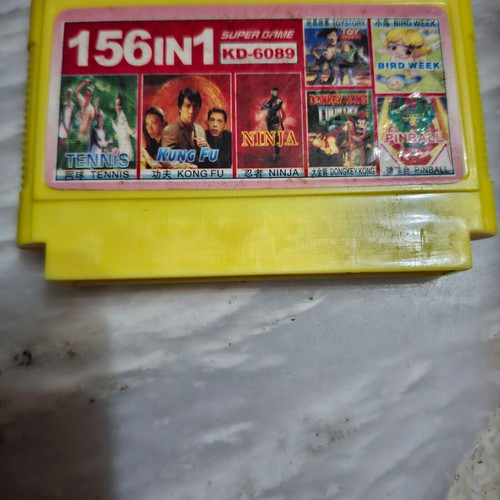 Famiclone 156-in-1 Arcade Game cartridge used, 8-bit consoles