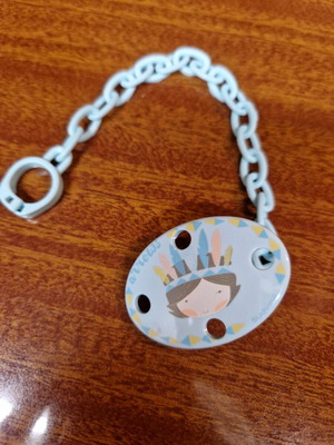 Suavinex pacifier chain clip new for boys