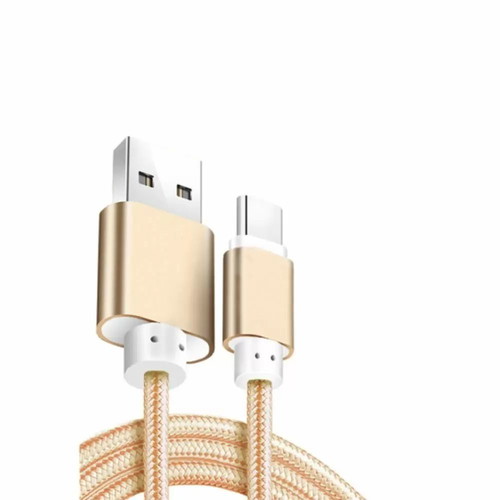 Micro USB charging cable gold new 168cm
