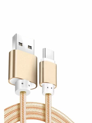 Καλώδιο φόρτισης Micro USB χρυσό καινούργιο 168cm
