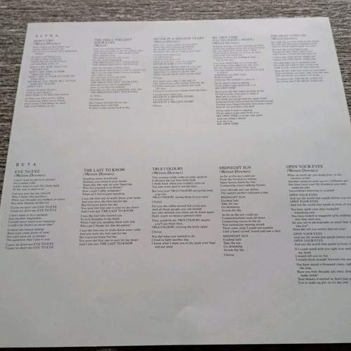 Asia Alpha LP album like new, classic melodic hard rock