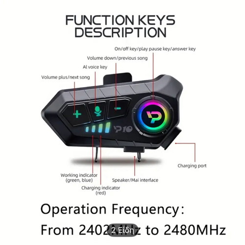 Motorcycle rider intercom new