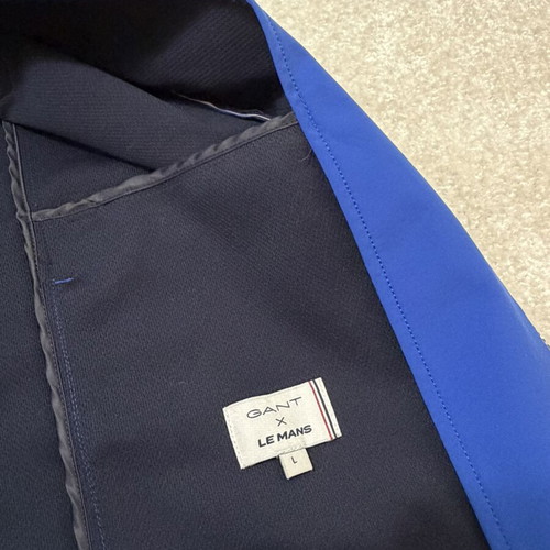 GANT x 24h LE MANS soft shell sport race Flex jacket, size L, blue