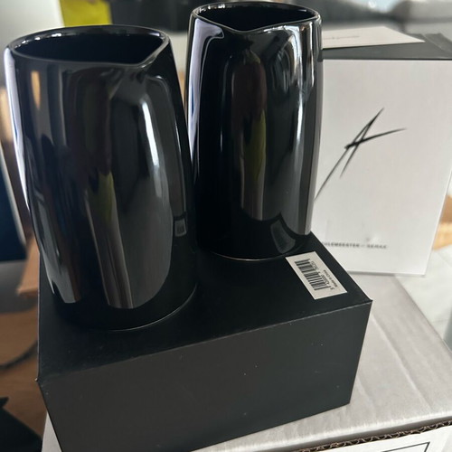 Set of 2 porcelain milk jugs 150ml Serax designed by Ann Demeulemeester new