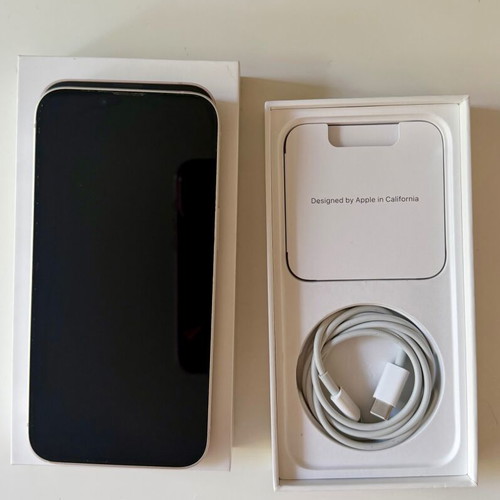 iPhone 14 white 128 GB with accessories
