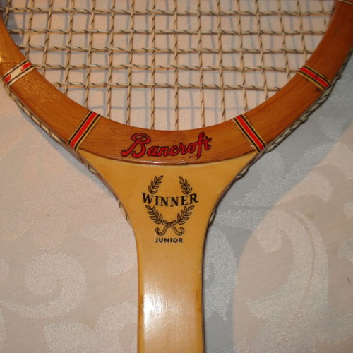 Vintage Wooden Tennis Racket Bancroft "Winner Junior" with Authentic Case – Made in USA