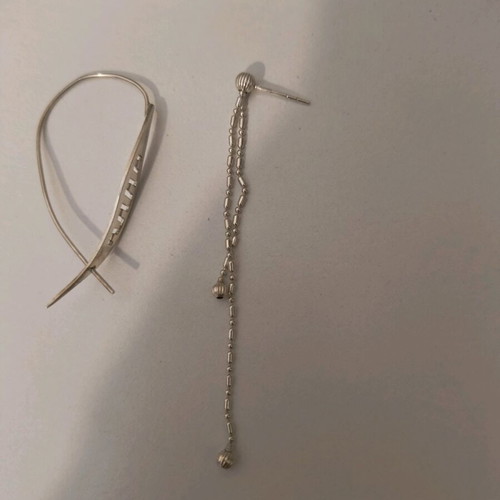 Silver 925 earrings used, in very good condition