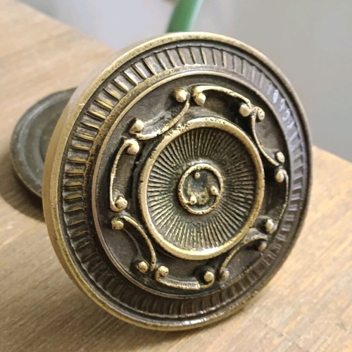 Antique door knob 1920 brass used