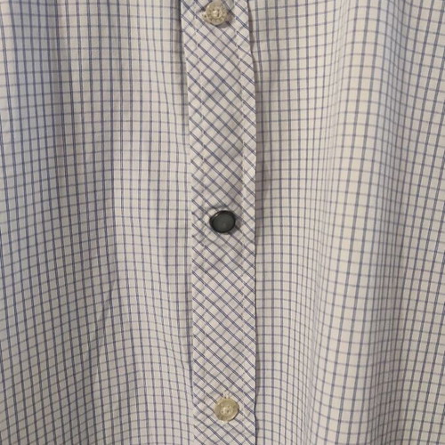 Scotch & Soda shirt for cufflinks like new, blue and white checkered