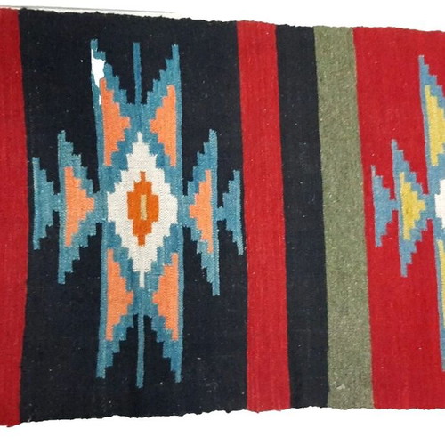 Vintage Bulgarian Chiprovtsi Wool Rug used, 206×71 cm