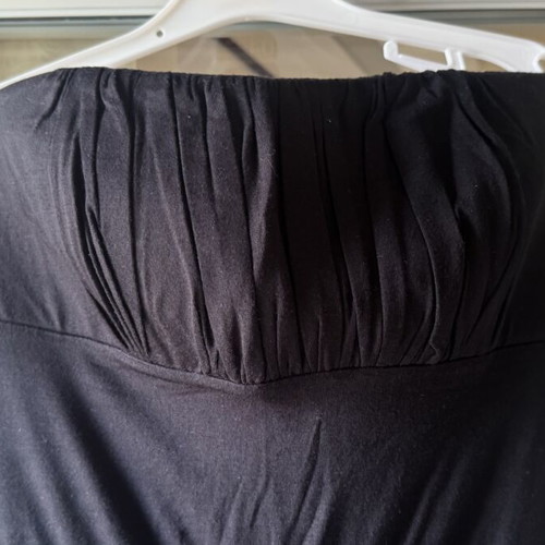 Strapless long black dress like new, size M/L
