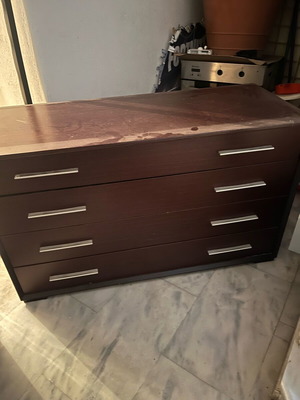 Large dark brown dresser like new