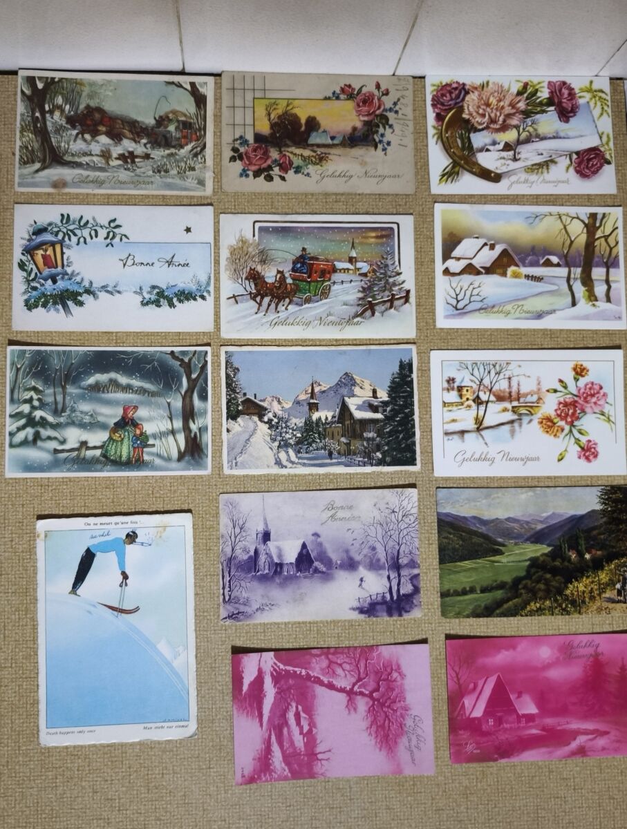 Vintage card postal collection of 14… - € 5,00 - Vendora.cy