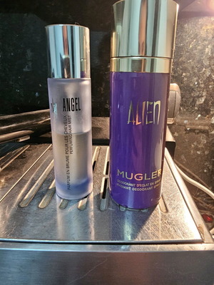 Thierry Mugler Alien αποσμητικό spray και Angel αρωματικό spray μαλλιών σαν καινούργια