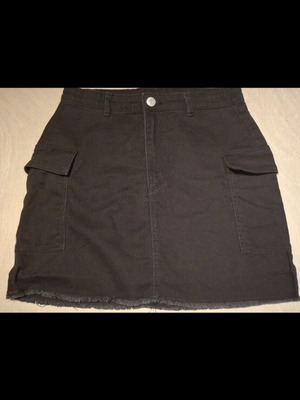 Cargo skirt, black, size S