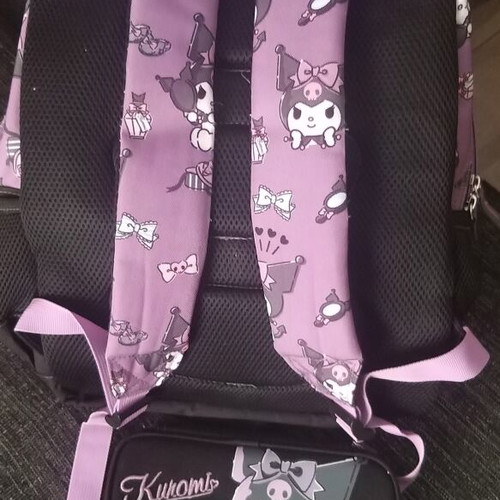 Kuromi school backpack and pencil case for primary school
