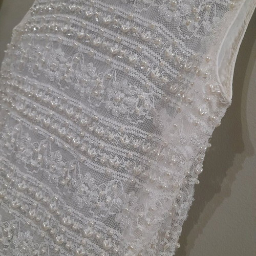 Pinko Top Embroidered With Pearls New, Medium, White