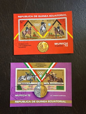 Equatorial Guinea Olympic Sports 1972 Stamp Blocks new