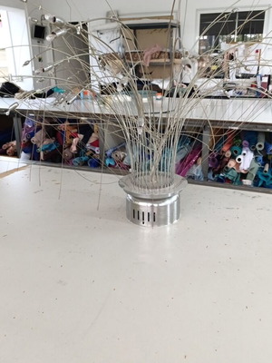 Ceiling light inox like new